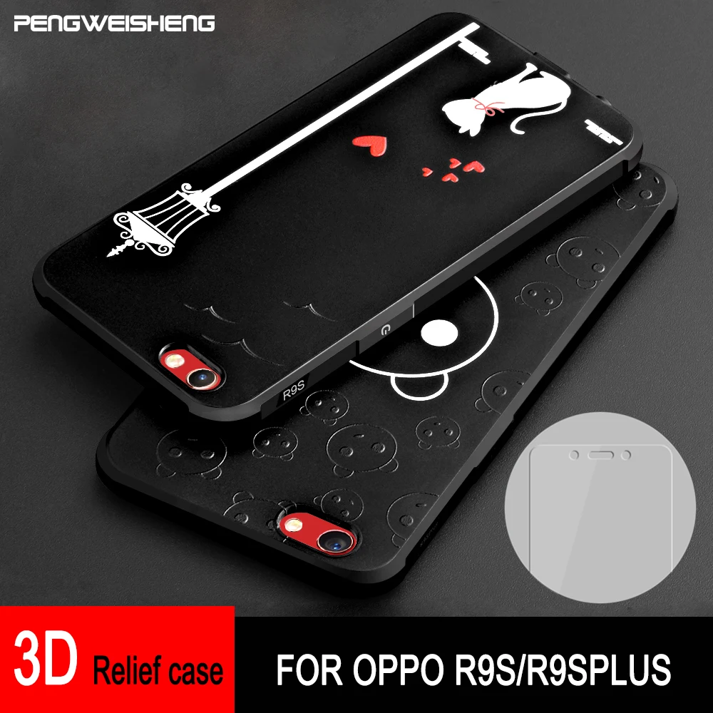 NEW arrival protector case for OPPO R9s/R9sPLUS Fashion TPU soft back Cover Full Protective case