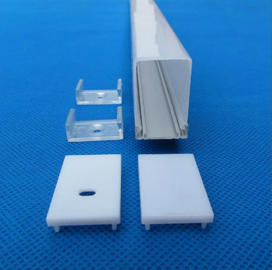 Бесплатная доставка алюминиевого профиля поверхности для светодио дный с прозрачной матовой молочно ПК крышку 2 м/шт. 30 м/лот