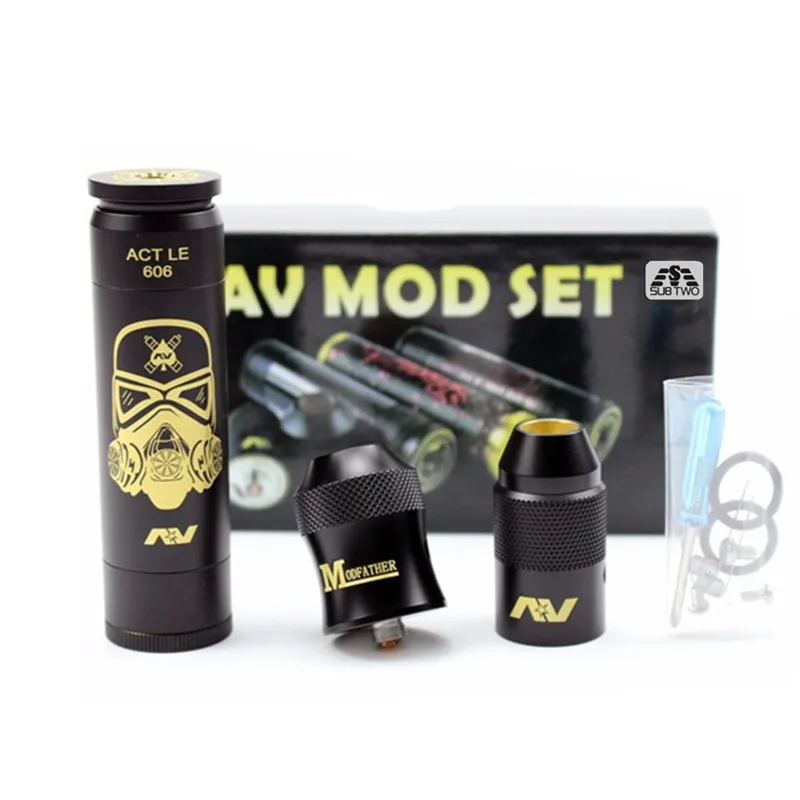 Goede AV Trooper Mod Set e sigaret mechanische mod kit voor 18650 batterij 510 thread Volledige Mech Staat Storm Kit vape pen vape kit