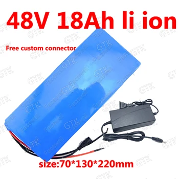 

GTK 48V 18Ah lithium ion 48v li ion battery 18650 BMS for 1500w 2000w scooter E-bike Inverter golf cart bicycle + 3A charger