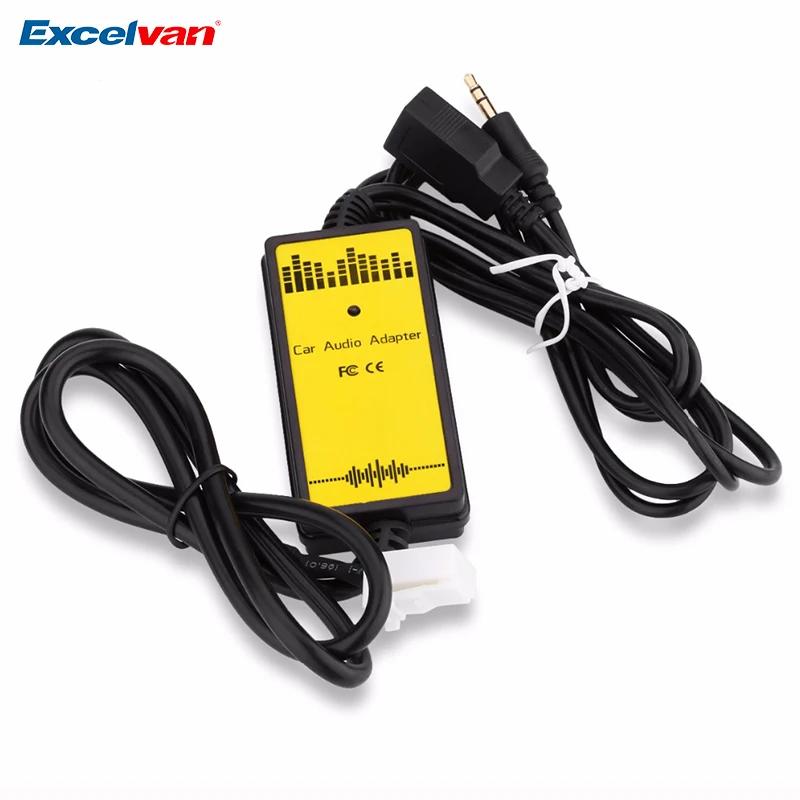 Goede WT USB TYT01 Auto CD Adapter MP3 Audio Interface AUX USB Adapter SD 2x6 p Sluit Cd wisselaar voor Toyota lexus