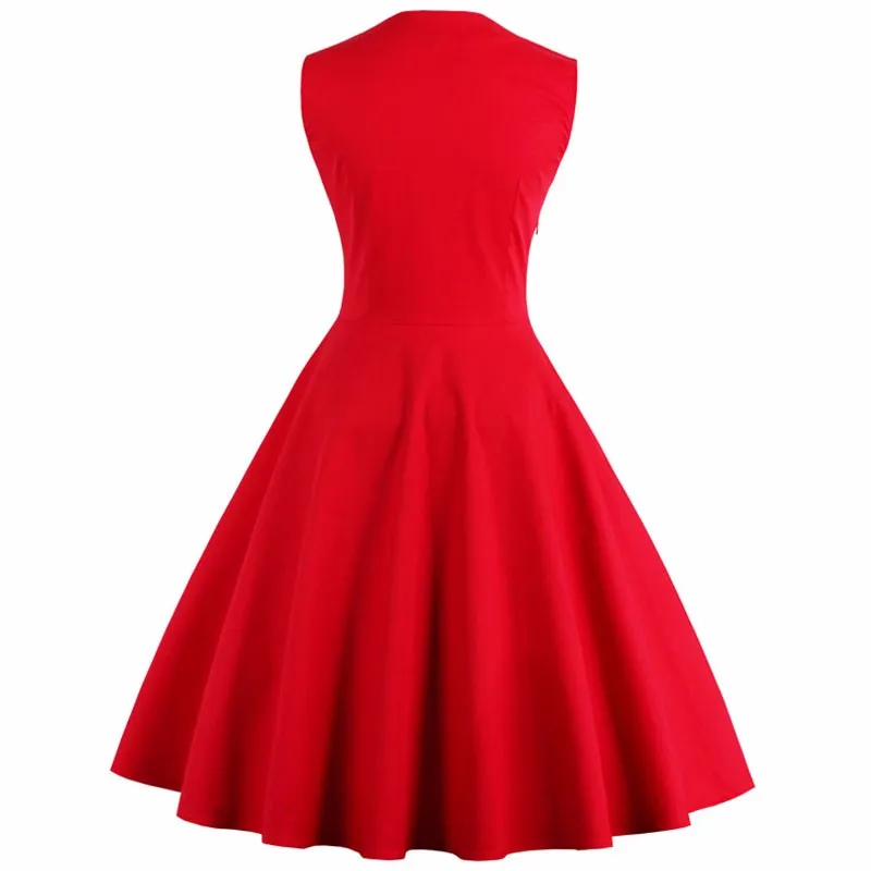 S-5XL Plus Size Women Robe Pin Up Dress Retro Vintage 50s 60s Rockabilly  Dot Swing Summer female Dresses Elegant Tunic Vestido - AliExpress 200000345