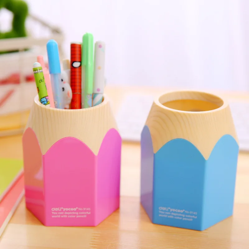 Freeship1lot6pcColorpencilmodelpencontainerdeskcreative