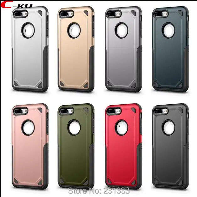 C ku для Iphone X 8 7 Plus 7PLUS 6 6S армированный ПК ТПУ Жесткий чехол Гибридный ударопрочный