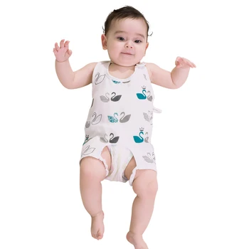 

Baby belly care cloth baby pajamas bebe bamboo fiber gauze cotton baby carters baby clothes in summer for newborns jumpsuits