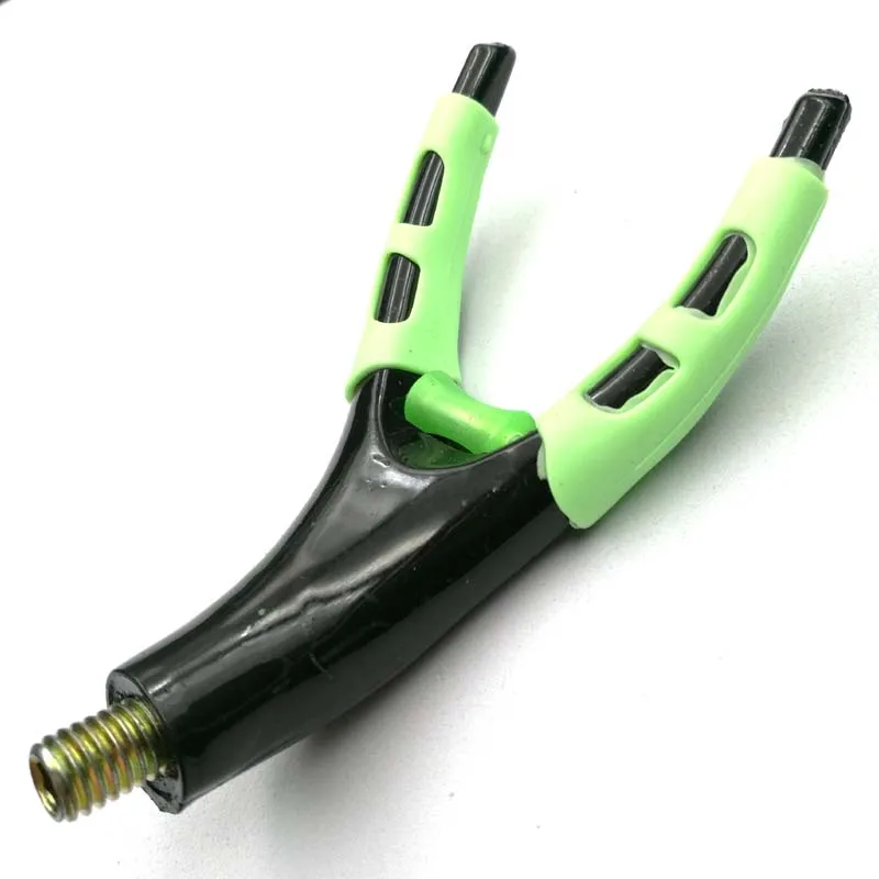 3 قطعة/الحقيبة الأخضر والأسود البلاستيك U-رئيس الصيد قضيب حامل تلسكوبي الكارب الصيد قضيب بعقب بقية رئيس الصيد اكسسوارات