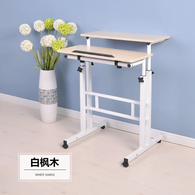 Free Lifting And Moving Sit-Stand Desk TV Mount