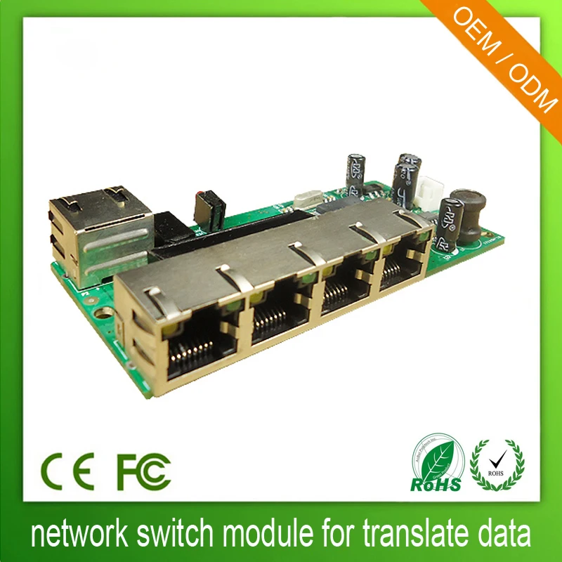 fast 4 port Ethernet Switch Mini 5 Port 10 100m Switch Pcb  