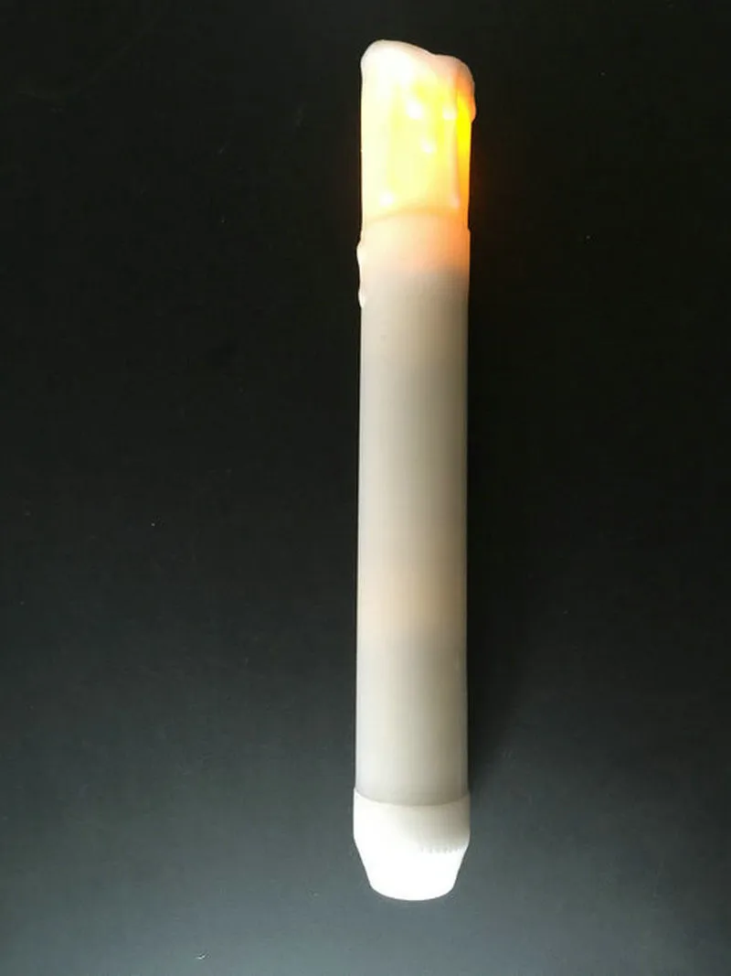 LED Battery Operated Tealight Candles Cream Color PAIR Primitive Country