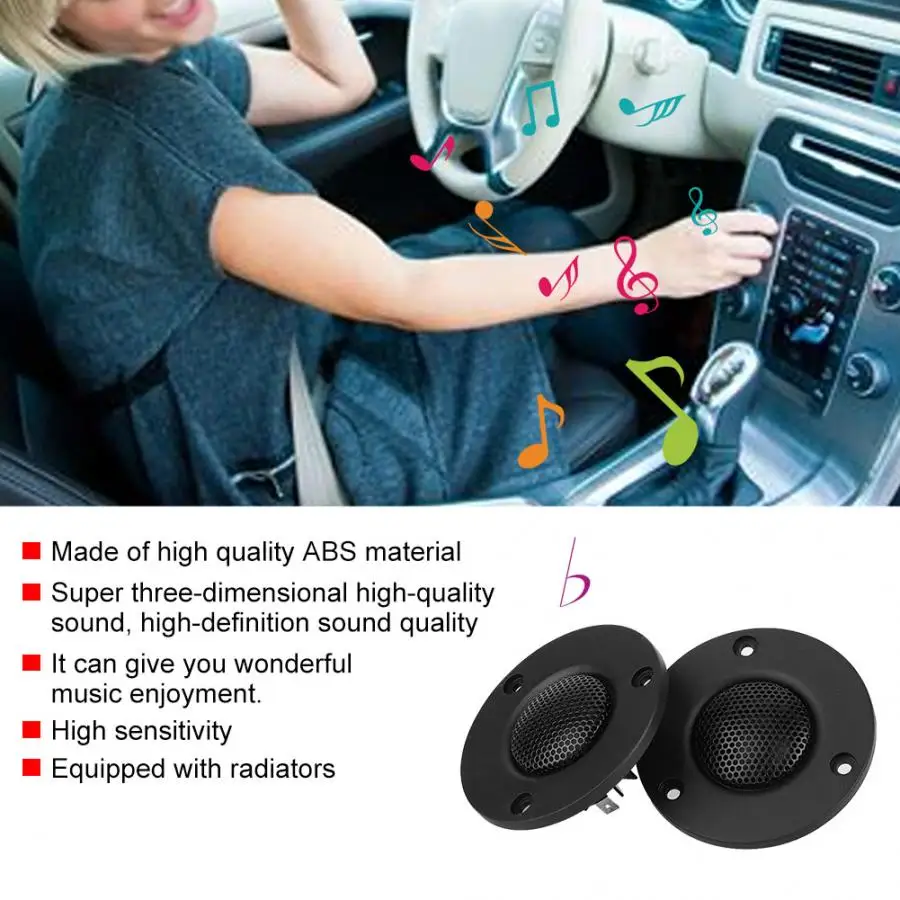 

2Pcs 25-core 25W B7 Pure Silk Film Magnet Dome Tweeter Treble Speaker Loudspeaker Diaphragm Dome Speaker