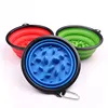 1L Travel Small Big Dog Slow Food Bowl for Dogs Flodable with Buckle Pet Feeder Puppy Dog Cat Bowls Pets Products gamelle chien ► Photo 3/6