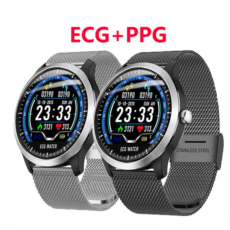 

N58 Smart Watch ECG Sports Watch ECG+PPG ECG HRV Report Heart Rate Blood Pressure Test IP67 Waterproof Smart Wristband