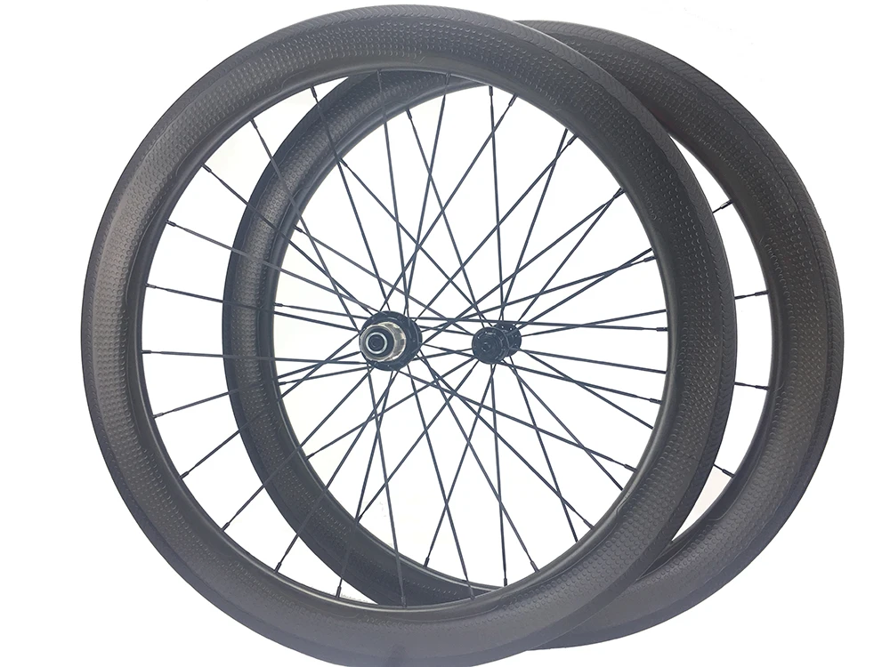 NSW58 Dimples Carbon Bike Wheels Front&Rear Set Road Bicycle Wheel Cycling Wheel Powerway,350s