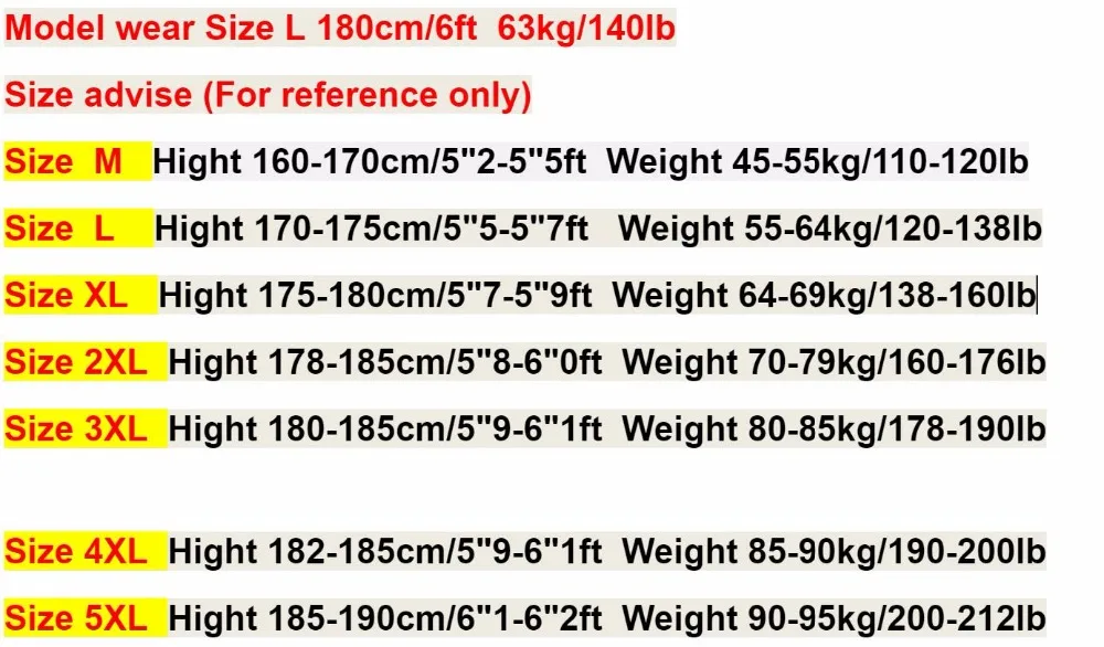 size advise