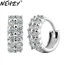 NEHZY hebilla de plata salvaje doble cristal ear jewelry lovely ladies fashion alta joyería de calidad fabricantes, venta al por mayor