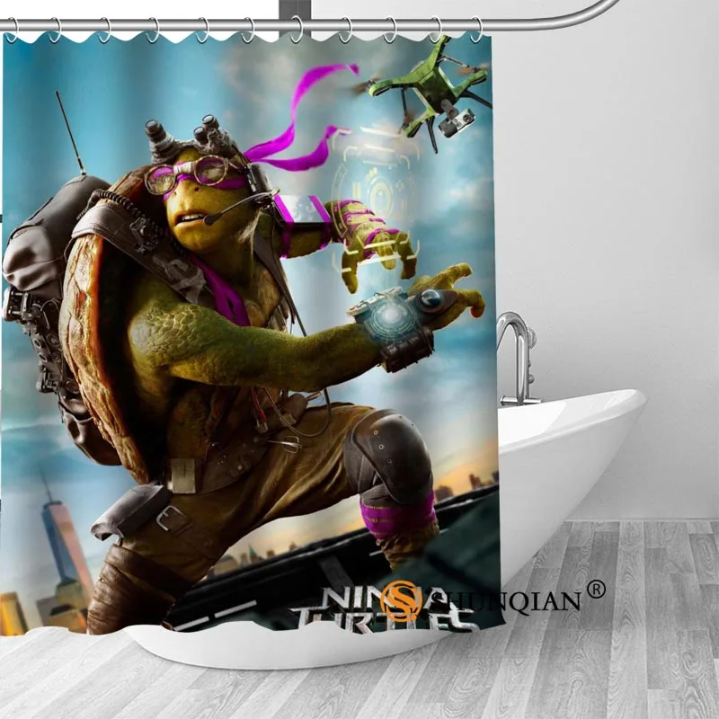 Custom Teenage Mutant Ninja Turtles Bath Curtain Fabric Modern