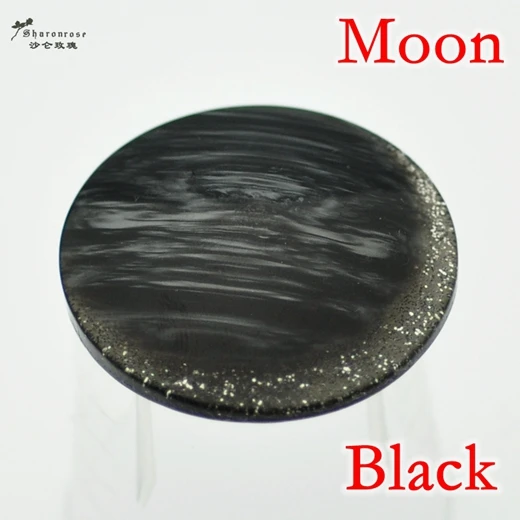 Free Shipping NEW 38mm Handmade Italian craft Resin Buttons sewing buttons for Fur coats,clothing accessories 3 Colors - Цвет: Moon Black