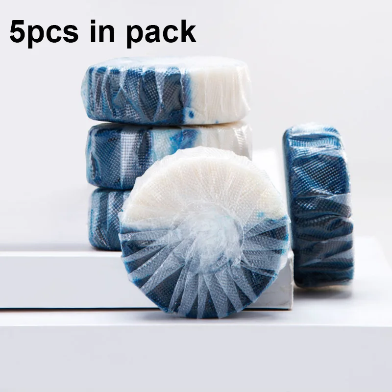 12 мешков Xiaomi Youpin Clean-n-fresh двойной эффект туалетный блок независимая Водорастворимая пленка упаковка Анионный активный фактор - Цвет: 5pcs in pack