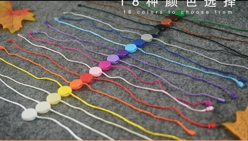 

1000pcs 18 colors Hang Tag String Snap Lock Fastener Round end Tag String Lock Fastener small jewelry Labeling Tagging Supplies