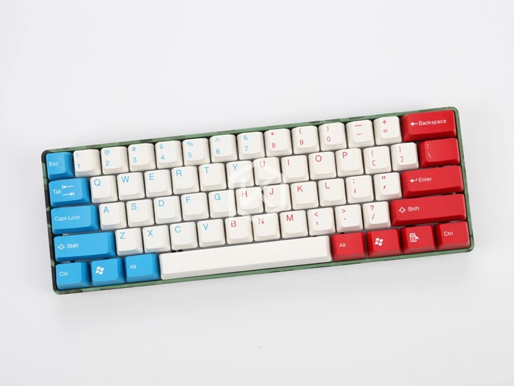 Taihao abs double shot keycaps для diy игровой механической клавиатуры цвет Капитан Америка красный синий белый