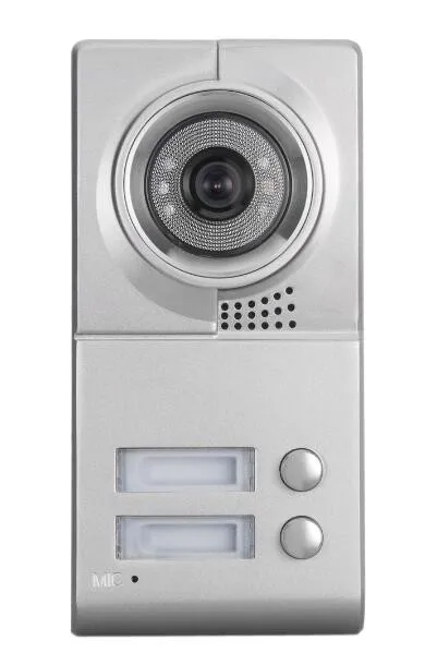 Yobang безопасности Бесплатная доставка 7 "Цвет квартира Дверные звонки домофона Видеодомофоны 1 открытый Камера + 2 Мониторы для 2 Семья/ дом