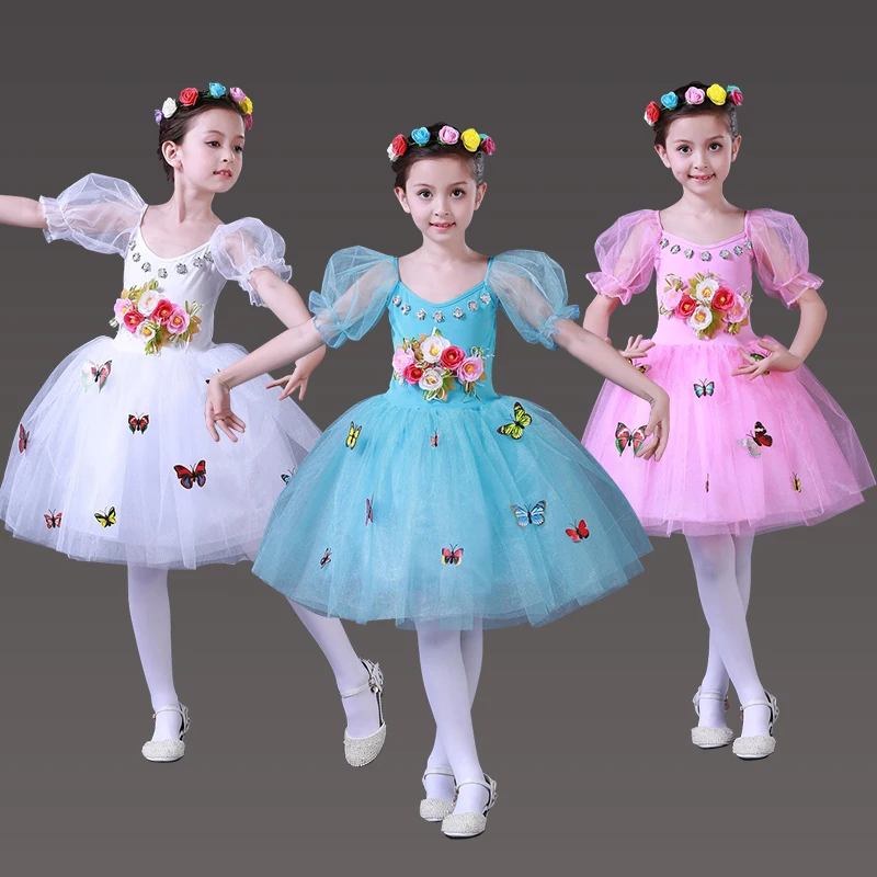 

Children Classical Ballet Tutu Swan Lake Performance Costumes Romantic Tutu Long Ballet Dress For Girls Kids Dance Wear Outfits