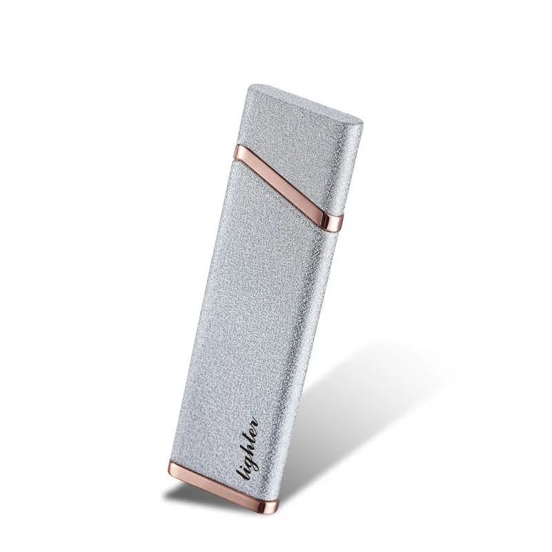 

Outdoor Windproof Lighter USB Charging Environmental Protection Lighter Frosted Shell Wire Heating Ignition Cigarette Lighter