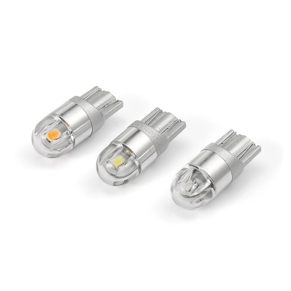 

2 Pieces T10 LED Bulbs White 168 501 W5W LED Lamps T10 Wedge Lights 3030 2SMD Interior Bulb 12V 6000K For auto car Motorcycle