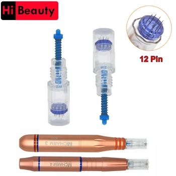 

20PCS/lot 9mm Screw Premium Charmant MCHARM 3 4 Pen Micro Nano 12 Pin Needle Cartridges Microblading For Tattoo & Body Art