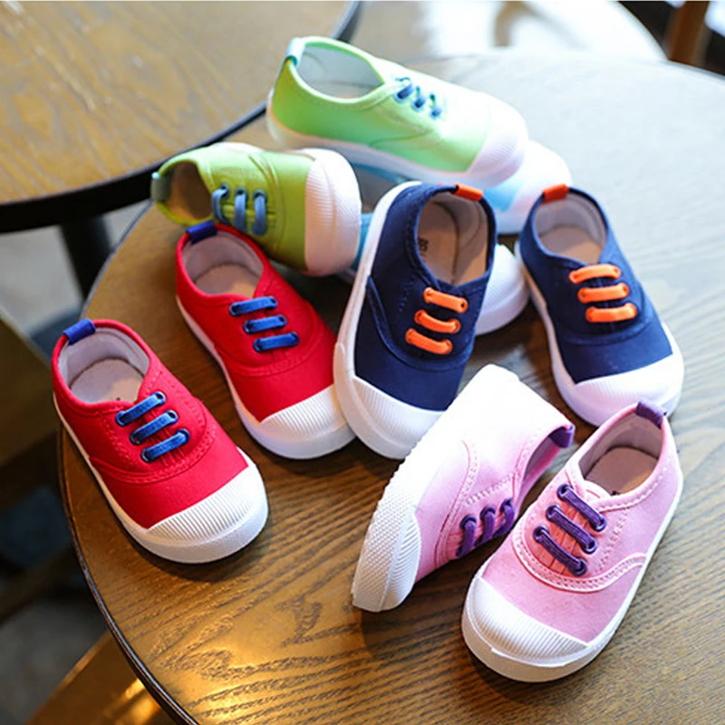 Aliexpress.com : Buy 2018 New Children shoes Candy color Canvas shoes ...