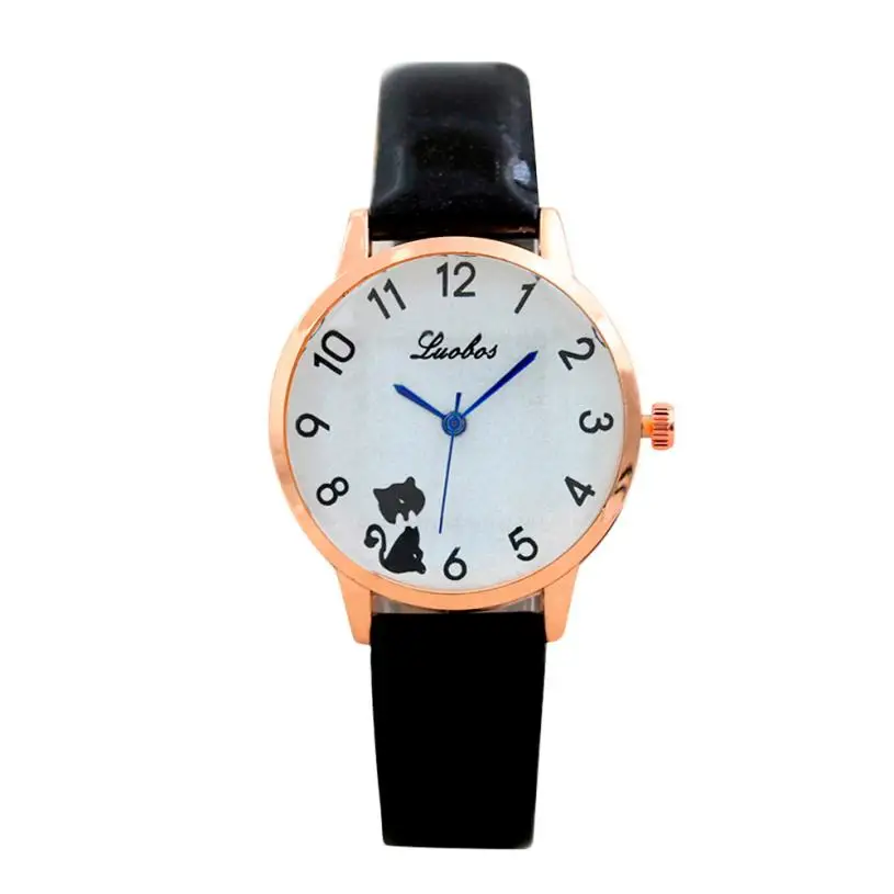 

New Women watches Fashion Color Strap Digital Dial Leather Band Quartz Analog Wrist Watches Bayan Kol Saati Reloj Mujer horloge
