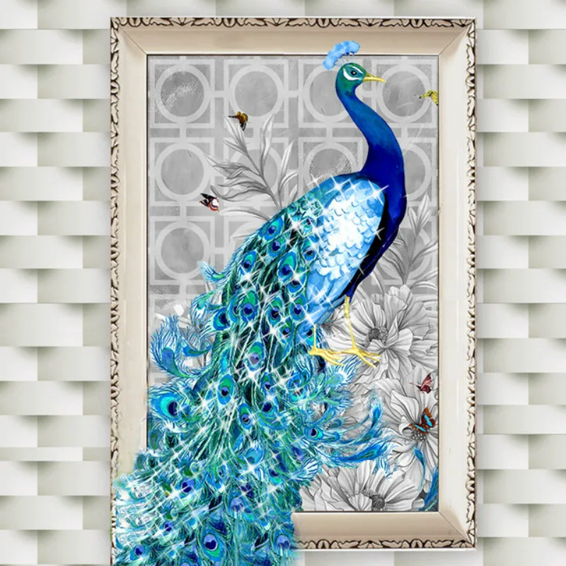

5D diamond embroidery diy diamond Painting peacock pictures diamond Needlework diamond picture home decor canvas gift