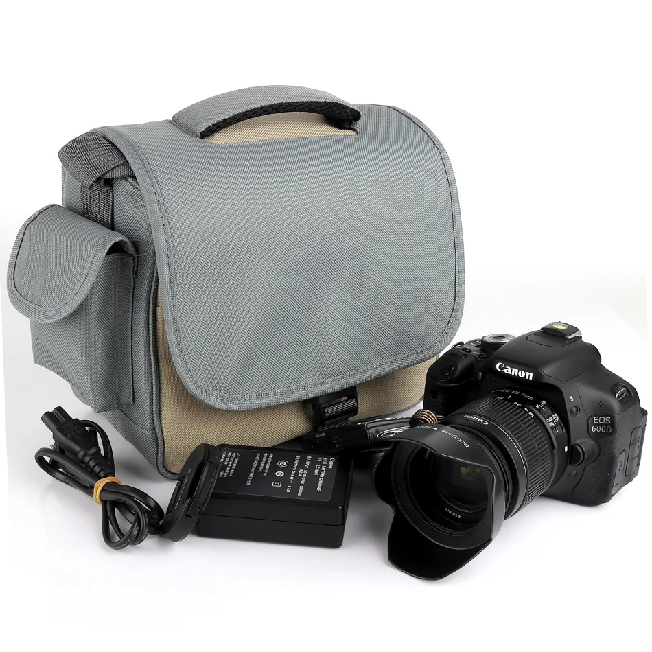 Canvas DSLR Camera Bag For Canon 60D 600D 650D 77D 760D 6D 6D Mark II