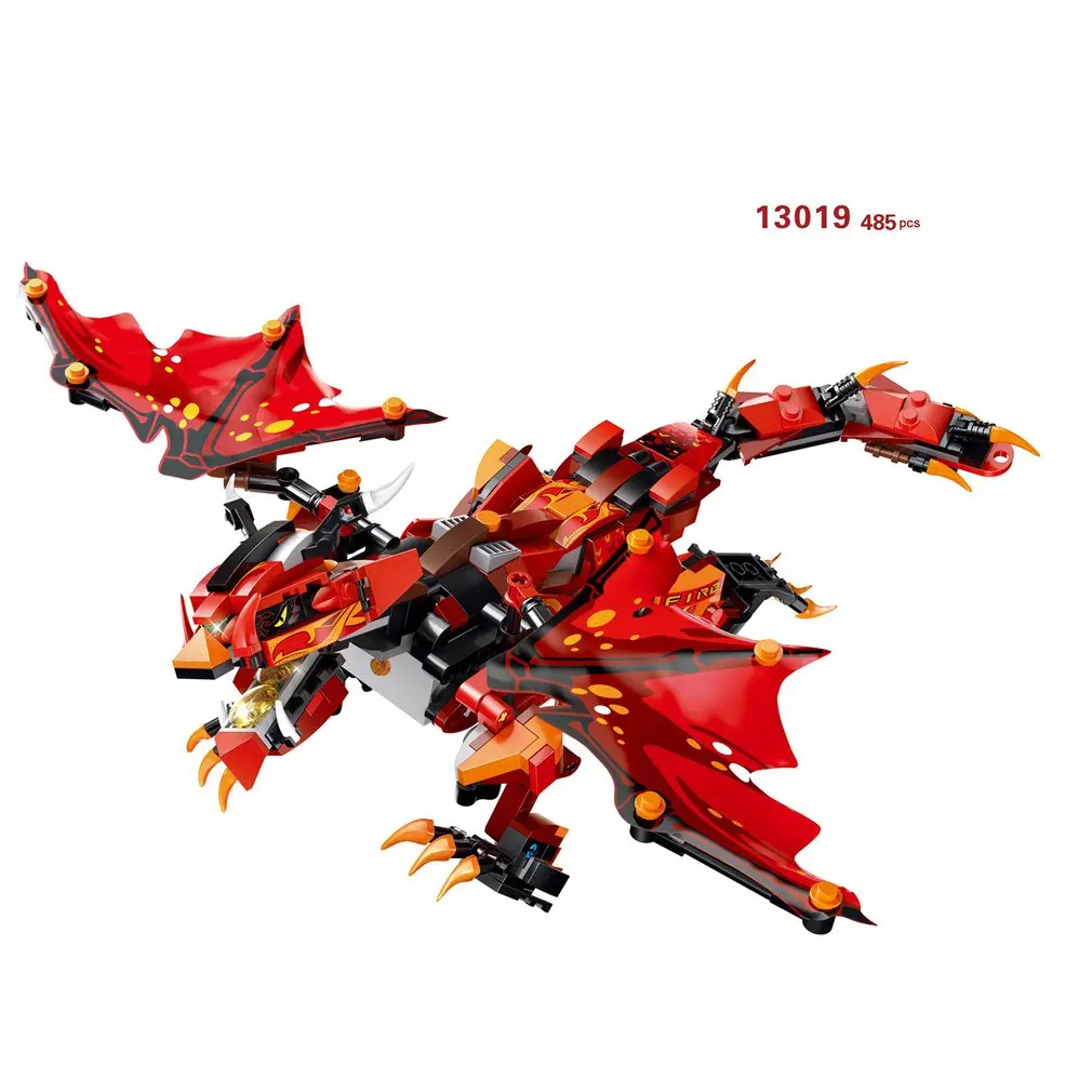 

2.4G 4H Electric RC Robot Building Block Thunder War Dragon 410/485/433/515pcs DIY Storm Dragon Model Toy USB Charging For Kids