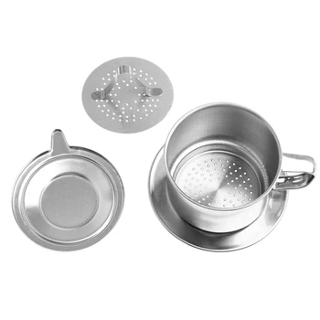 

Stainless Steel Drip Coffee Filter Maker Pot Infuser For Office Home Traveling