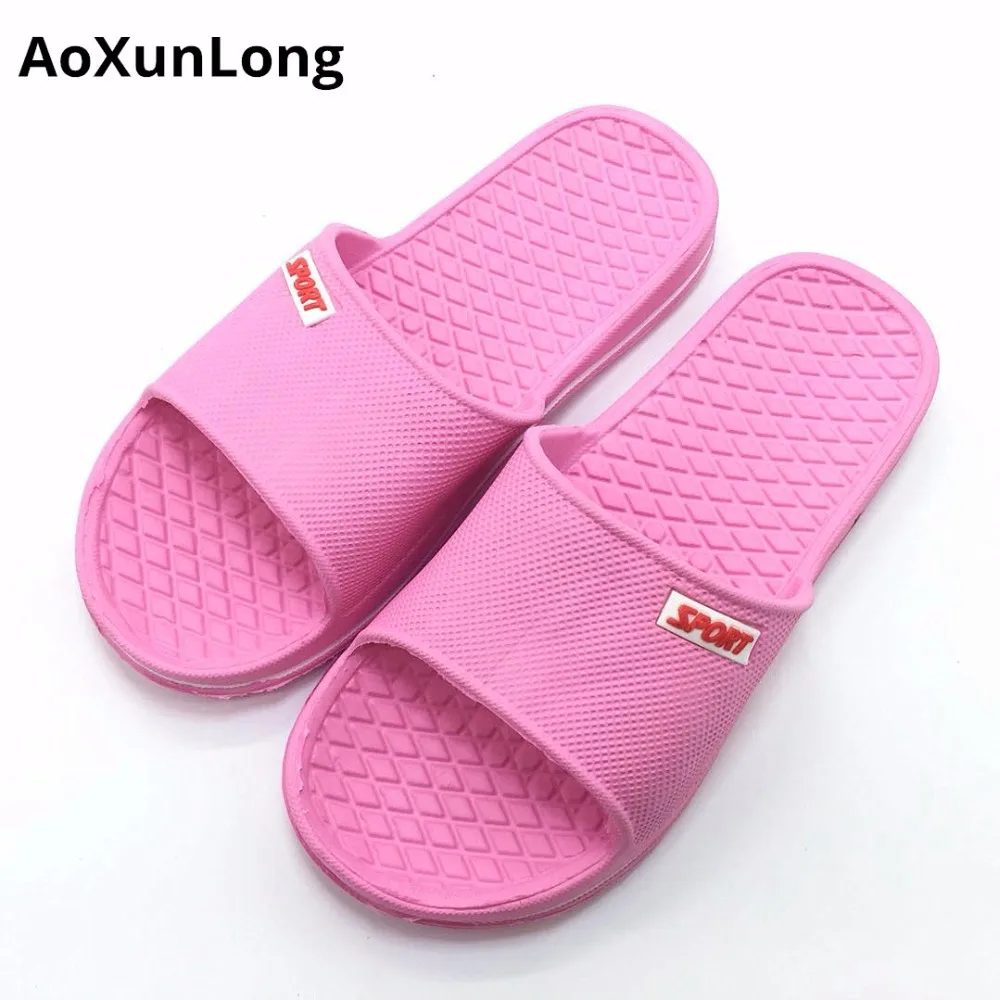 

Summer Beach Women Slippers Checkered Massage Home Slippers Slide Indoor Bath Non-slip Flip Flop Women Blue EU 35/39 Flip Flops