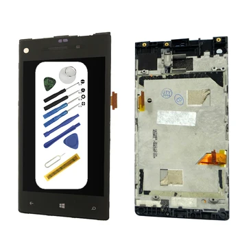 

For HTC Windows Phone 8X LCD Display Touch Screen Digitizer with Black frame Assembly tools Replacement
