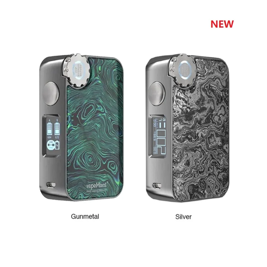 

NEW Heavengifts ECOFRI Gear LED Box Mod Wireless Charging E-cig Vape Mod with VW TC Mode Power By Dual 18650 Battery Vs Shogun
