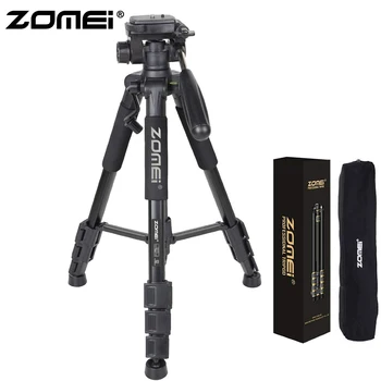 

Zomei Black Z666 Lightweight Tripod Portable Travel Camera Stand with Pan Head and Carry Bag for SLR DSLR Digital Camera Phone