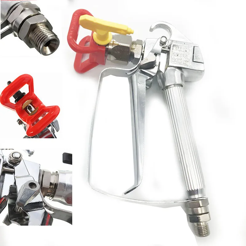 

1PC High Quality Pressure 3600PSI Airless Spraying Gun Machine Paint No Gas Guard New Arrival