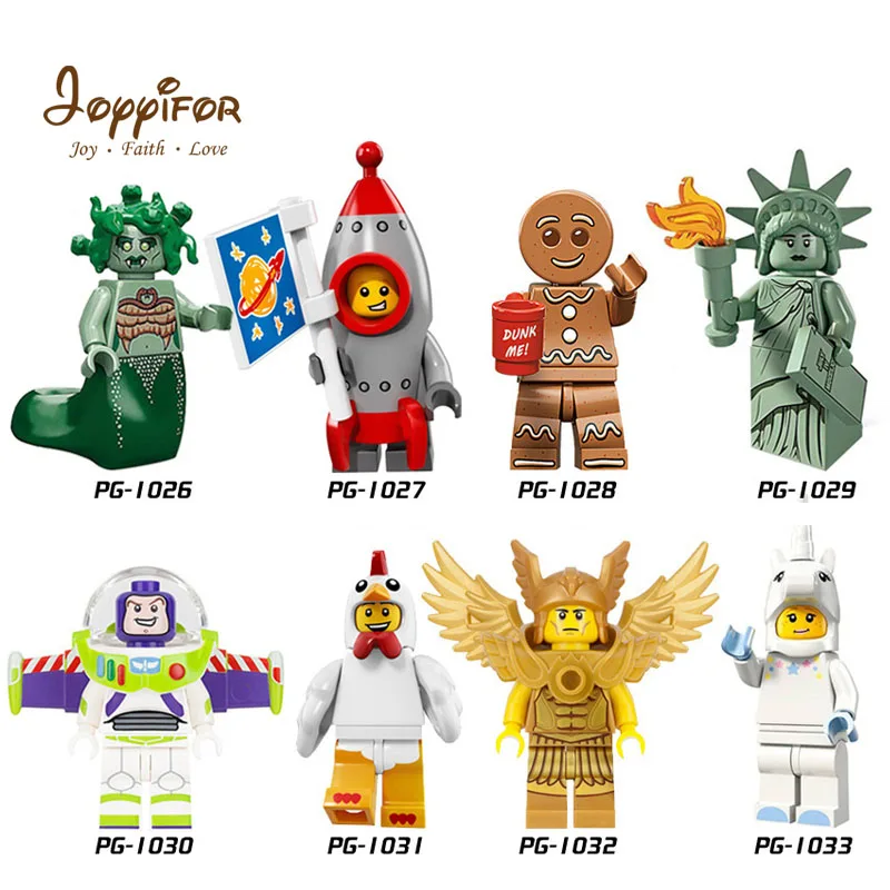 Joyifor 2018 Новый Лот Совместимость История игрушек LegoINGlys Вуди Базз Лайтер Статуя Свободы Рекс Энди Чен Best подарок для детей - изображение