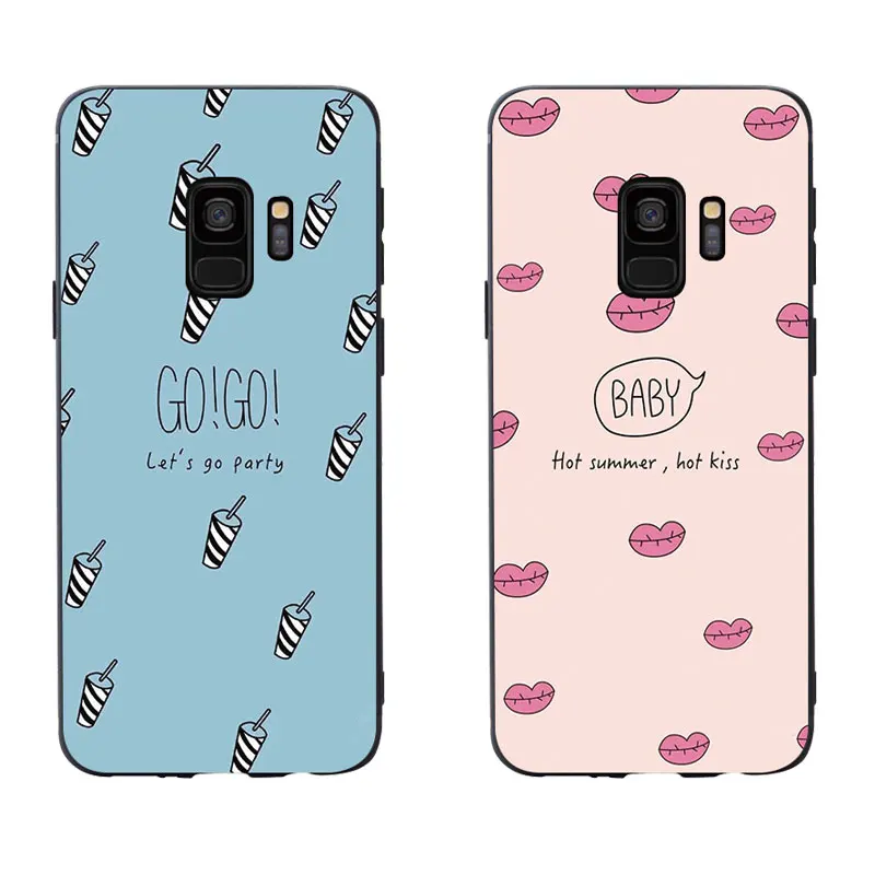 MA Retro Summer Style Fashion Woman Phone Case Cover For Samsung Galaxy S6 S7 edge S8plus S9 S10plus lite Soft TPU | Мобильные