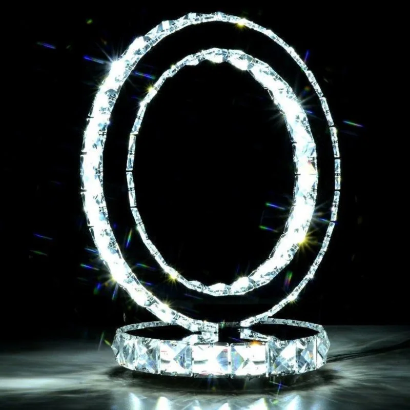 

Contemporary led Table Lamps Modern Crystal Table light Upscale atmosphere Decorative Room Reading Lamp for Bedroom Living room