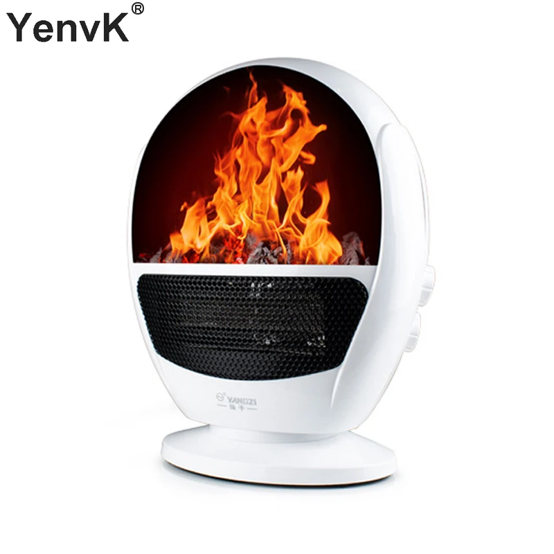 Portable Flame Heater 3d Simulation Flame Electric Fan Heater Warm