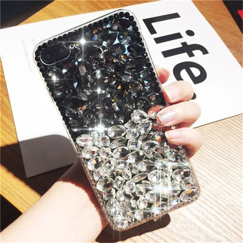 Чехол для iPhone 4 4s 5 5s 5C SE 6 6s Plus 7 8 роскошный чехол со стразами и X оболочка 1