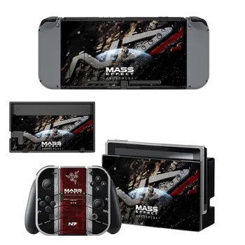 

Mass Effect Andromeda Decal Protector Vinyl Skin Sticker for Nintendo Switch NS Console+Controller+Stand Holder Protective Film