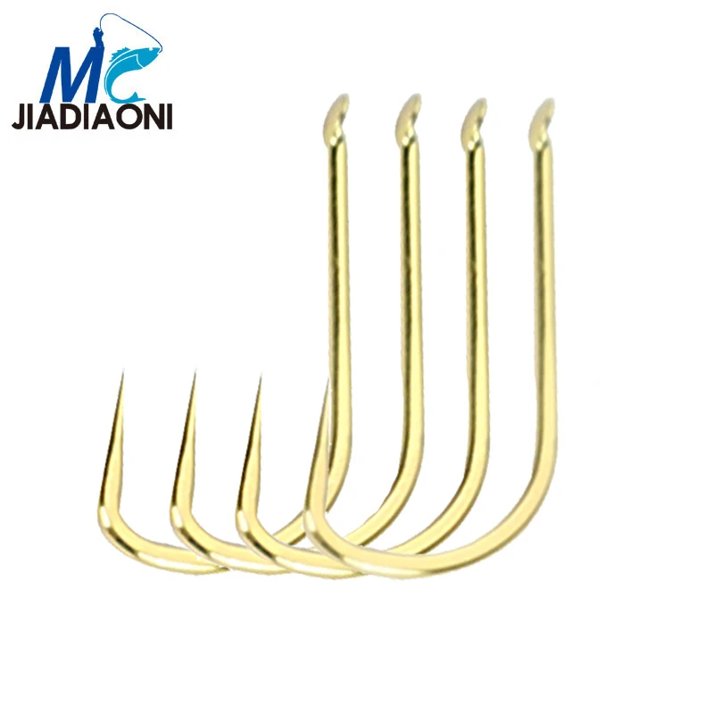 

JIADIAONI 10pieces/Lot Non-barb Fishing Hook High Carbon Hook Fishhooks Lure Fishing Tackle