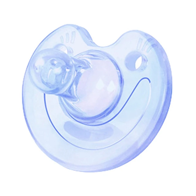 Newborn Baby Pacifier Soft Silicone Thumb Round Infant Nipple