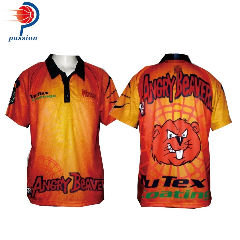 

Sublimation printing unisex custom design darts shirt for teams