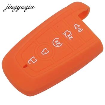 Keyforkess 2017 Del Nuovo Silicone Copertura di chiave Dell'automobile per Ford Fusion Hybrid Mondeo 5 Bottoni di Gomma A Distanza di Vibrazione pieghevole Caso Fob - Jingyuqin 2017 Del Nuovo Silicone Copertura di chiave Dell automobile per Ford Fusion Hybrid Mondeo